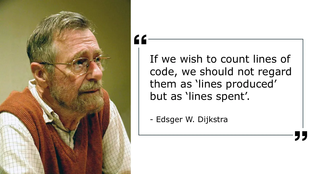 Dijkstra picture and quote